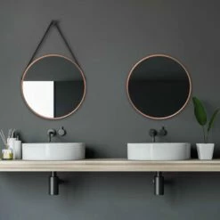 Duschmeister Spiegel Royalux TCS 50 Cm Kupfer Matt