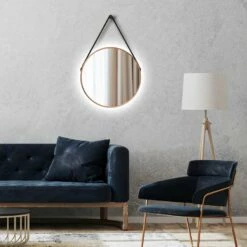 Duschmeister Leuchtspiegel Royalux TCL Rund 50 Cm Kupfer Matt