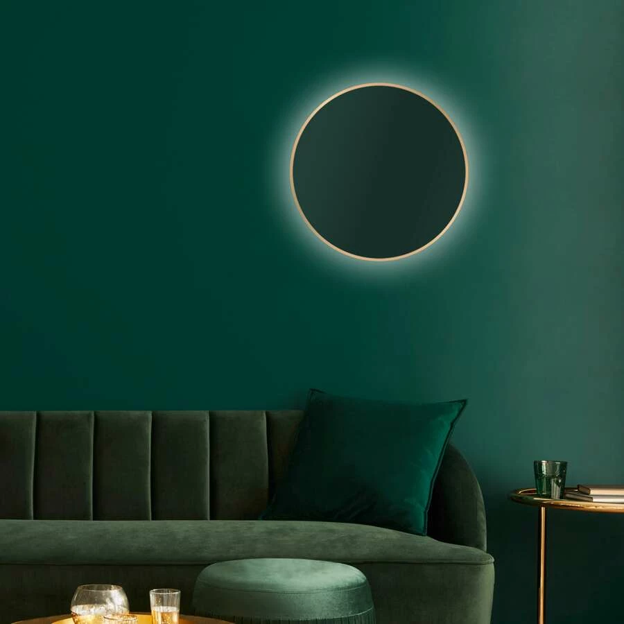 Duschmeister Leuchtspiegel Royalux TGL Rund 50 Cm Gold Matt – Bild 2