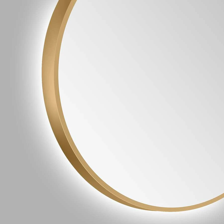 Duschmeister Leuchtspiegel Royalux TGL Rund 50 Cm Gold Matt – Bild 6