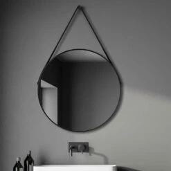 Duschmeister Spiegel Royalux TBL 80 Cm Schwarz Matt