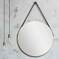 Duschmeister Spiegel Royalux TGS 80 Cm Gold Matt