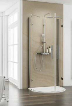 Schulte MasterClass U-Kabine Halbkreisdusche Mit Drehtüren