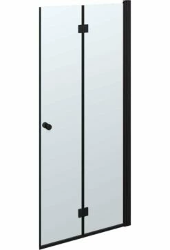 Dansani Match Drehfalttür Für Seitenwand Black Schwarz Matt