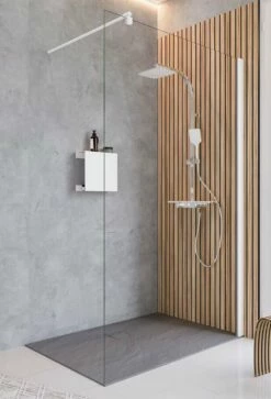 Schulte Alexa Style 2.0 Duschwand Walk In White Style Express Plus