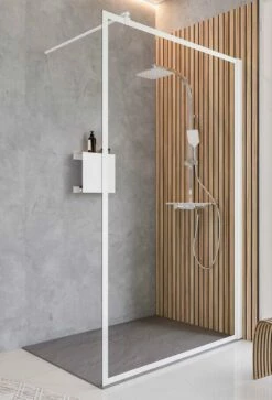 Schulte Alexa Style 2.0 Duschwand Walk In White Style Mit Dekor Frame Express Plus