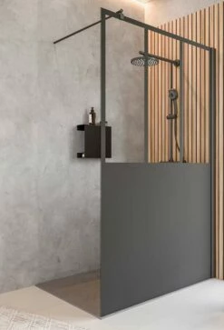 Schulte Alexa Style 2.0 Duschwand Walk In Black Style Mit Dekor Atelier 6