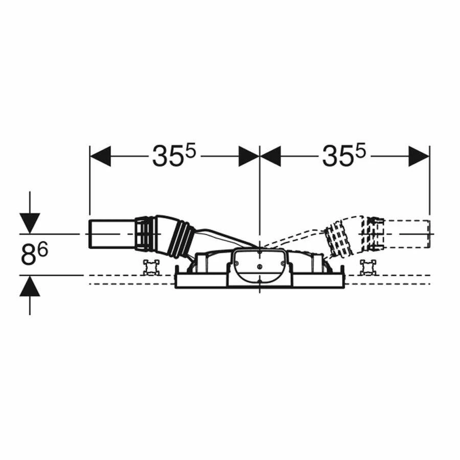 Geberit GIS Element Für Dusche, Mit Wandablauf, D40, Niedrige Bauhöhe – Bild 2