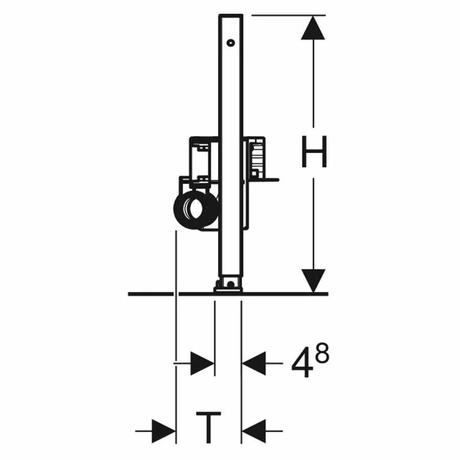 Geberit Duofix Element Für Dusche 50 Cm Mit Wandablauf D50 – Bild 3