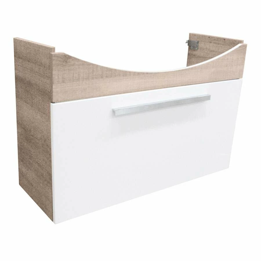 Fackelmann Badmöbelset A-Vero 102 Cm, Eiche Weiß – Bild 3