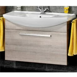 Fackelmann Badmöbelset A-Vero 102 Cm, Eiche