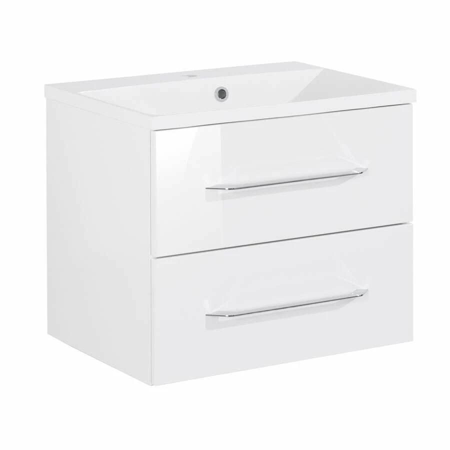 Fackelmann Badmöbelset B.Clever 60 Cm Mit Spiegelschrank, Weiß – Bild 2