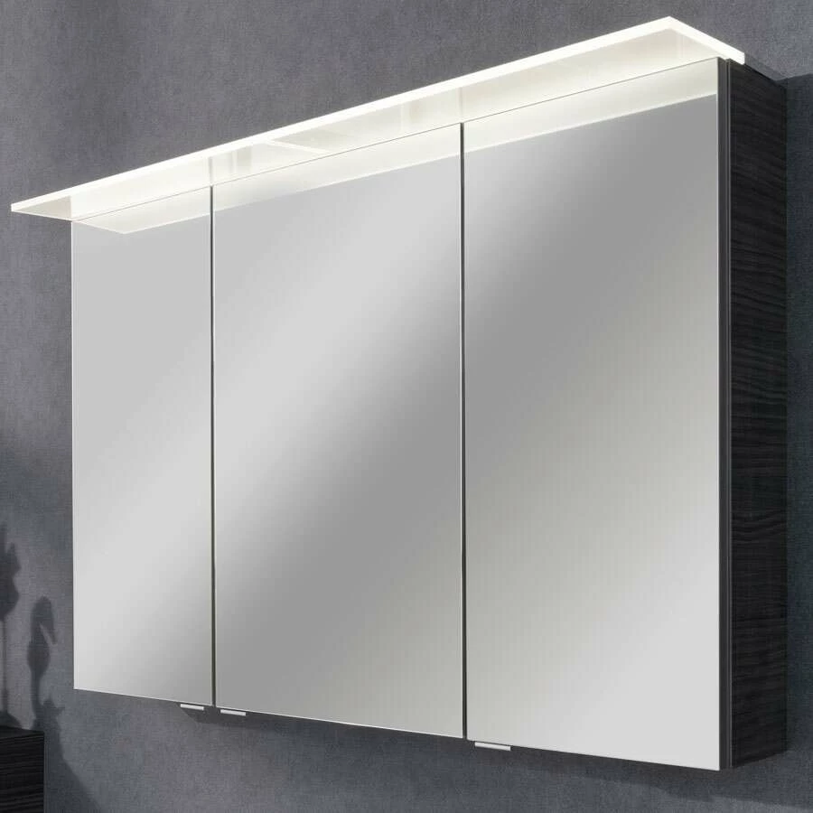 Fackelmann Badmöbelset B.Perfekt 100 Cm Mit Spiegelschrank, Dark Oak – Bild 5