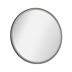 Fackelmann Spiegel Rund 60 Cm, Schwarz