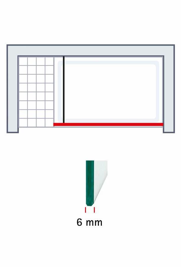 Schulte Garant 2.0 Duschwand Walk In Mit Ablage Black Style – Bild 3
