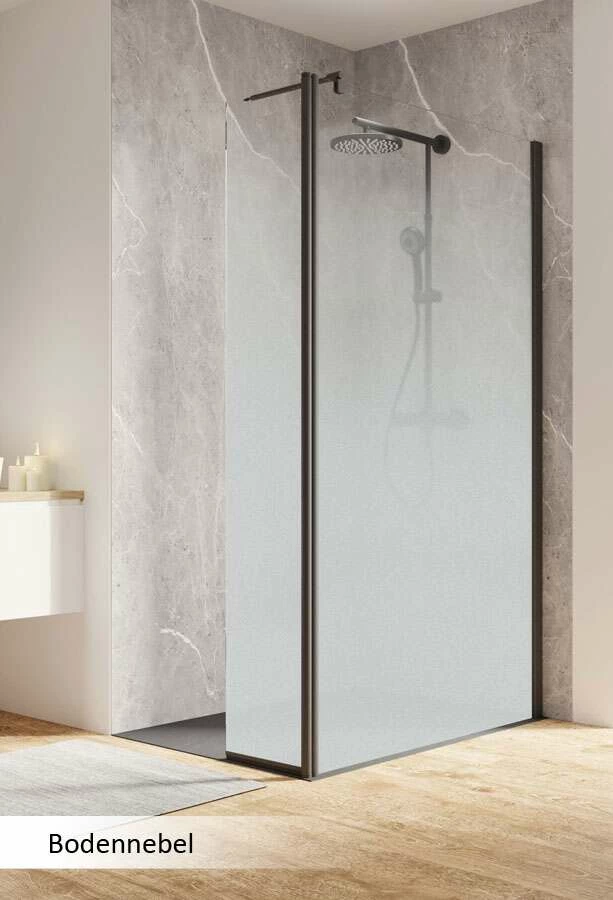 Schulte Garant 2.0 Duschwand Walk In Mit Beweglichem Element Black Style – Bild 10