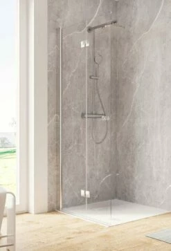 Schulte Garant 2.0 Duschwand Walk In Drehfalttür