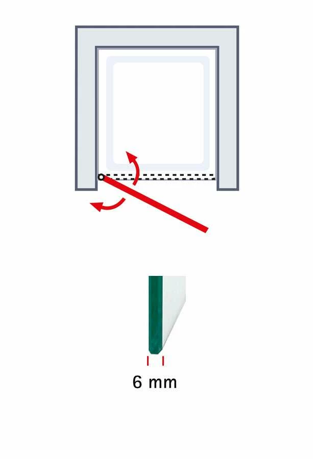 Schulte Garant 2.0 Drehtür In Nische Durchpendelbar – Bild 2