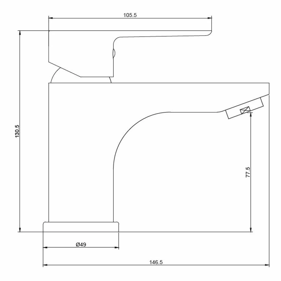 Duschmeister Einhebelarmatur Dunkelgrau Matt Vero 36 – Bild 2