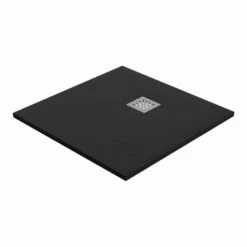 Duschmeister Duschwanne Mineralguss Anthrazit Grau Mit Mittelablauf 80x80 Vero 49