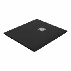 Duschmeister Duschwanne Mineralguss Anthrazit Grau Mit Mittelablauf 100x90 Vero 51