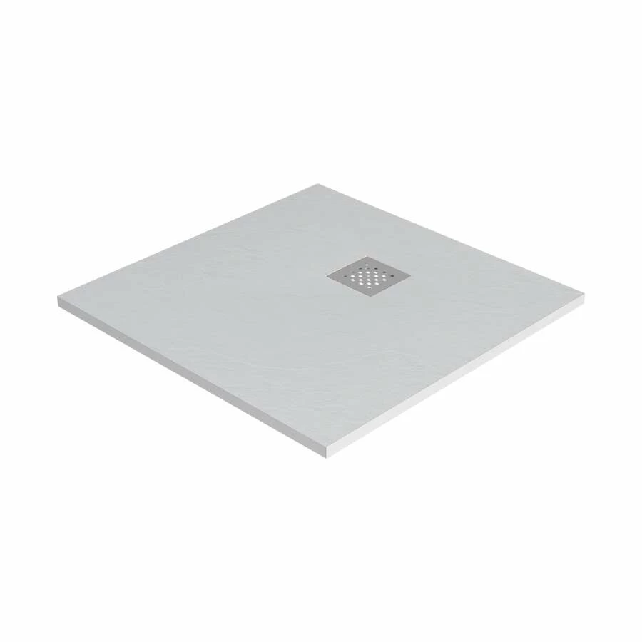 Duschmeister Duschwanne Mineralguss Weiss Mit Mittelablauf 80x80 Vero 57