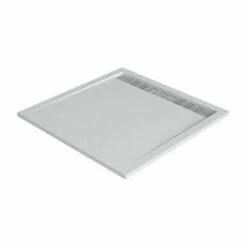 Duschmeister Duschwanne Mineralguss Weiss Mit Rinne 90x90 Vero 62