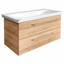 Fackelmann Badmöbelset Milano 108 Cm Ast Eiche