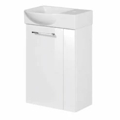 Fackelmann Badmöbelset SBC 45 Cm Links Weiß