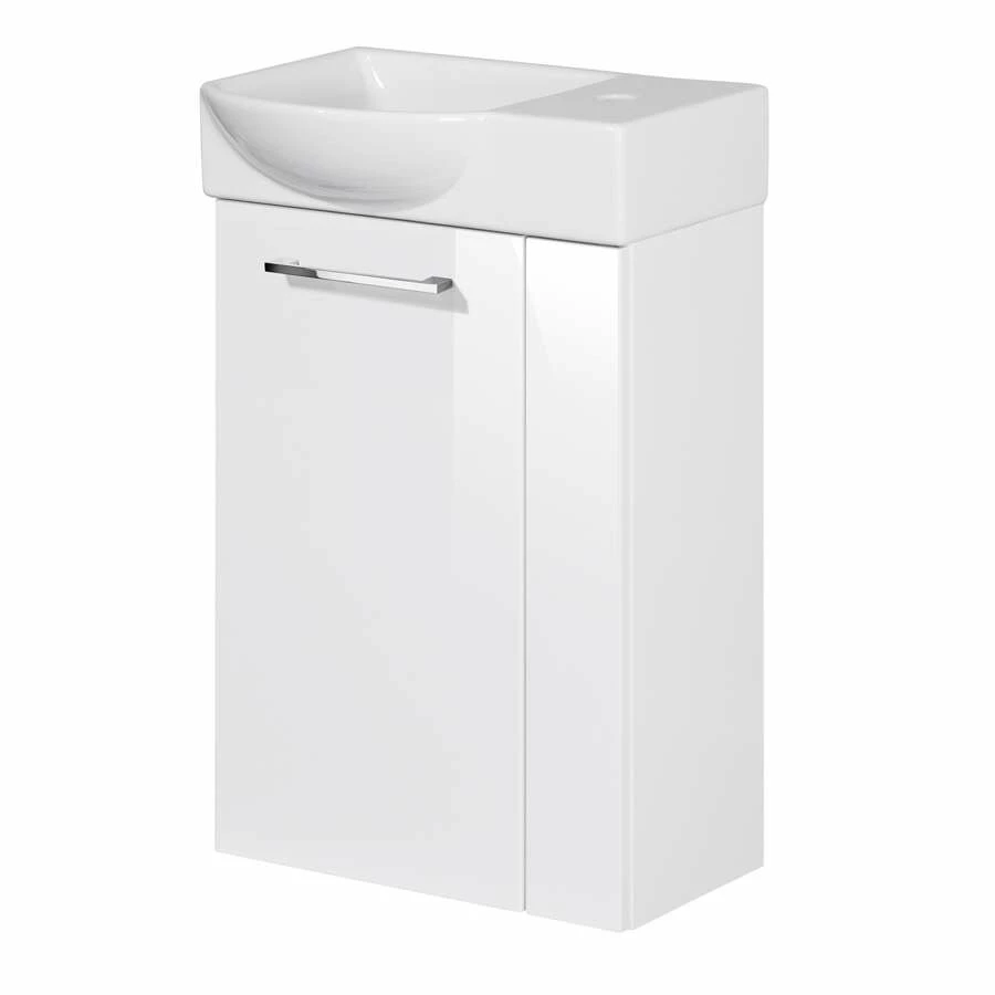 Fackelmann Badmöbelset SBC 45 Cm Links Weiß