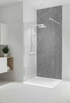 Schulte Decodesign Duschrückwand Dekor Softtouch, Stein Marmor-Grau