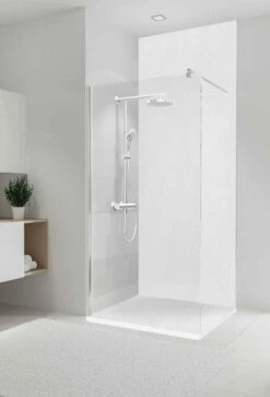 Schulte Decodesign Duschrückwand Dekor Putzoptik-Weiß