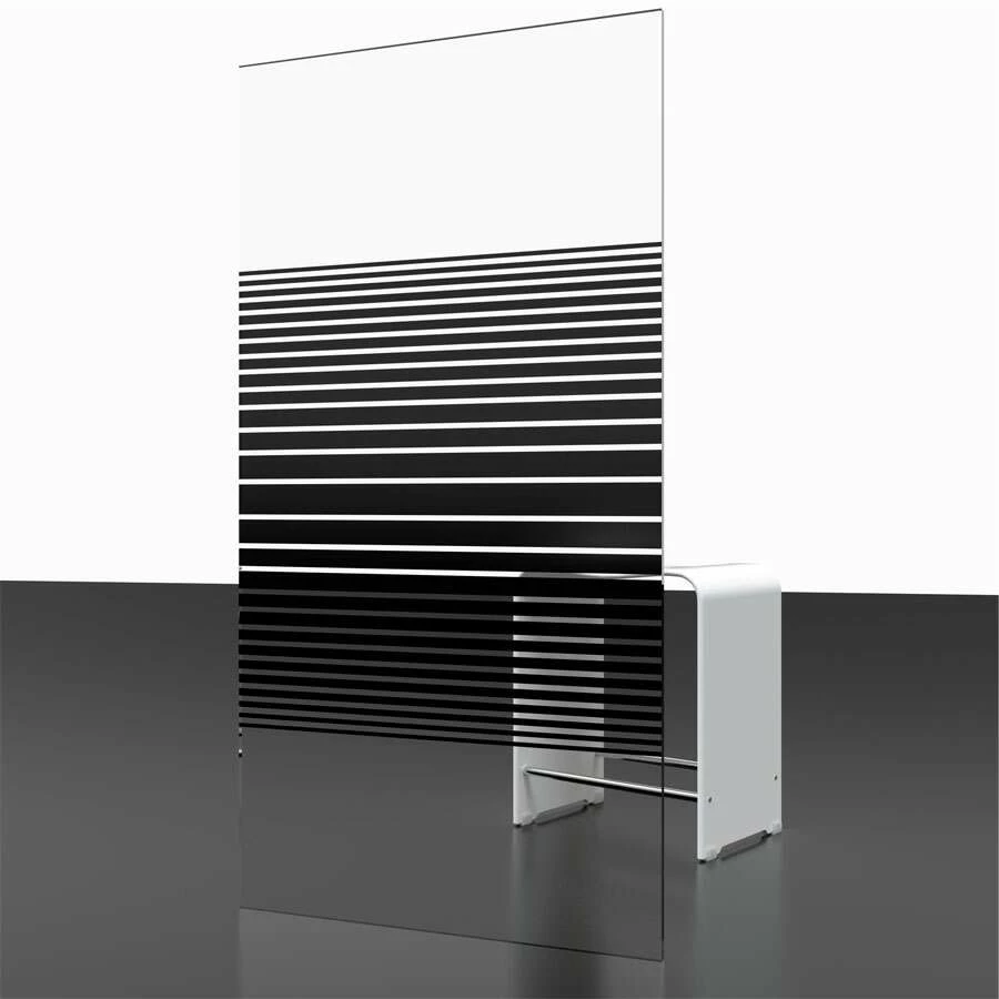 Schulte Komfort Badewannenfaltwand 2-teilig Black Style Dekor Querstreifen – Bild 2