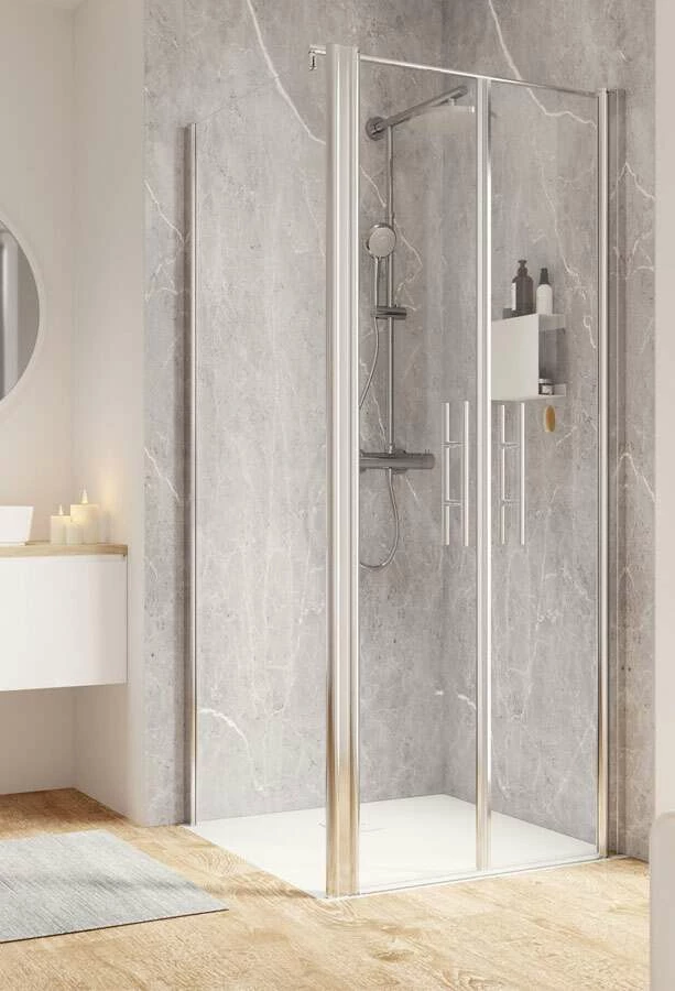 Schulte Garant 2.0 Pendeltür Mit Seitenwand 2-teilig