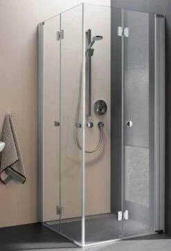 Koralle Duschkabine MyDay Falttür Als Eckeinstieg