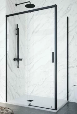 Profiltek SALMA 310 Schiebetür Mit Seitenwand, 6 Mm Sonderlösung Mit Farbwahl