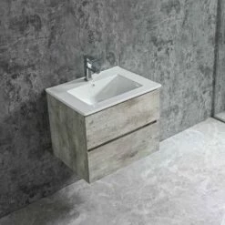 Duschmeister Badmöbelset 60 Cm Sano 525, Grau