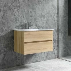 Duschmeister Badmöbelset 80 Cm Sano 526, Holz