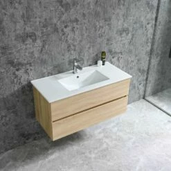 Duschmeister Badmöbelset 100 Cm Sano 529, Holz