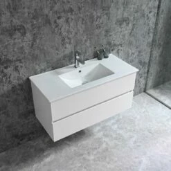 Duschmeister Badmöbelset 100 Cm Sano 530, Weiß