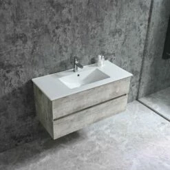 Duschmeister Badmöbelset 100 Cm Sano 531, Grau