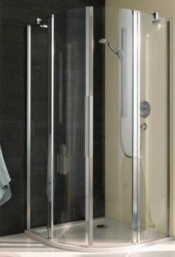 Koralle Duschkabine MyDay Runddusche 4-teilig Mit Pendeltür