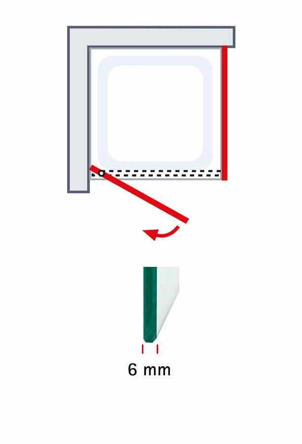 Schulte Trend 2.0 Drehtür Inklusive Seitenwand – Bild 11