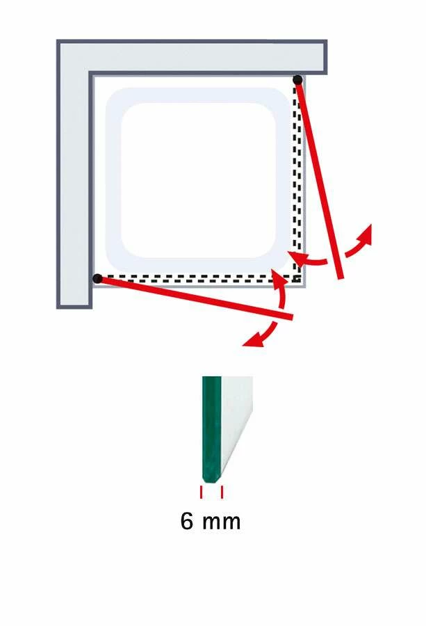 Schulte Garant 2.0 Eckeinstieg 2-teilig Black Style – Bild 9