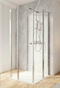 Schulte Garant 2.0 Eckeinstieg 4-teilig Inklusive Seitenwand Als U-Kabine