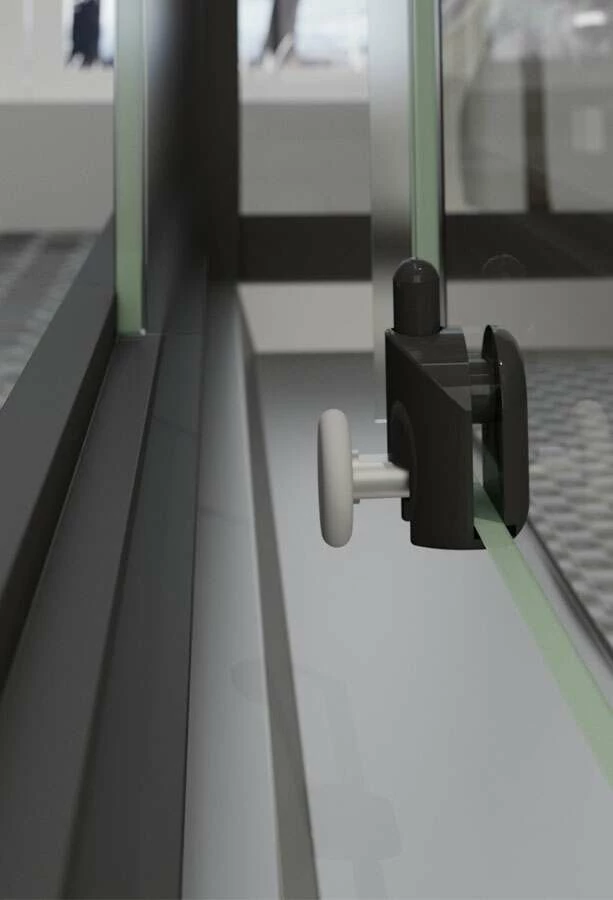 Schulte Komplettduschkabine Black Bali Mit Schiebetür 850 X 1150 Mm, Höhe 2150 Mm – Bild 7