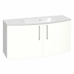 Dansani Badmöbelset Multo+ Limbo 120 Cm 2T, Weiß Hochglanz