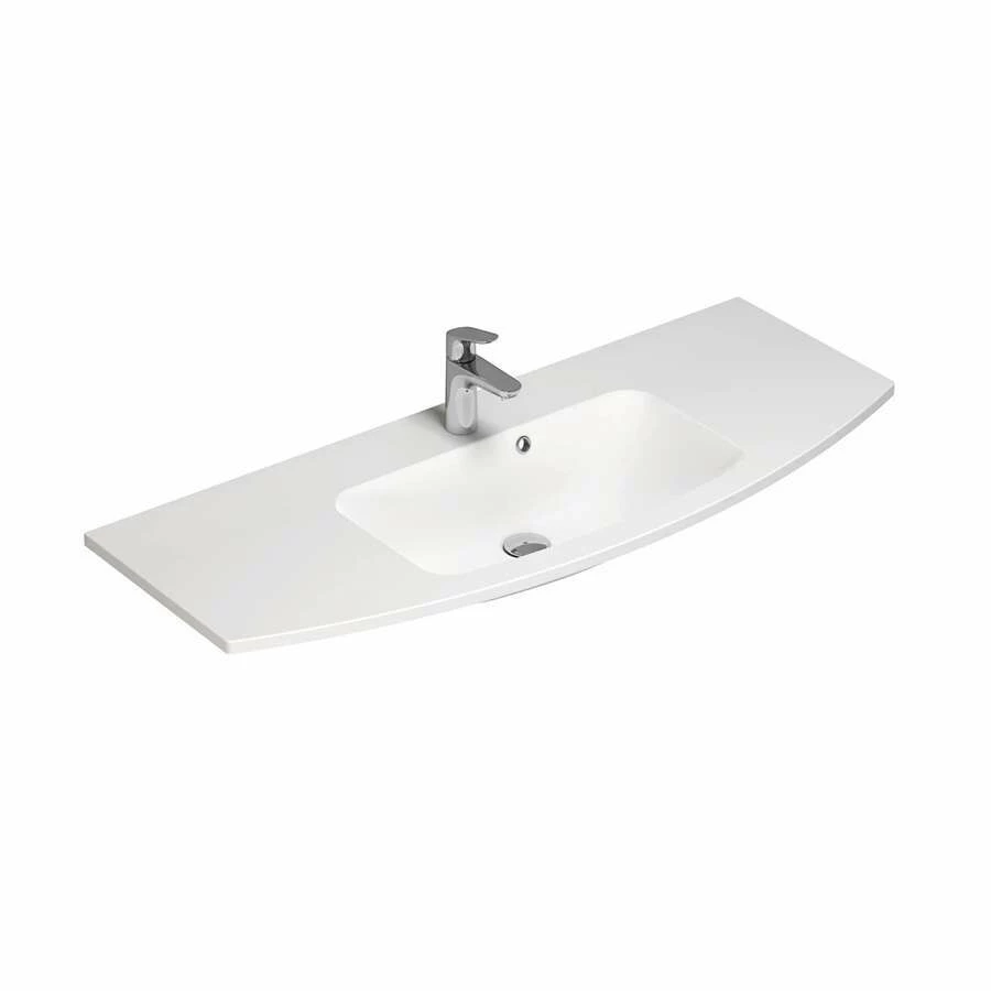 Dansani Badmöbelset Multo+ Limbo 120 Cm 2S 1T, Weiß Hochglanz – Bild 2