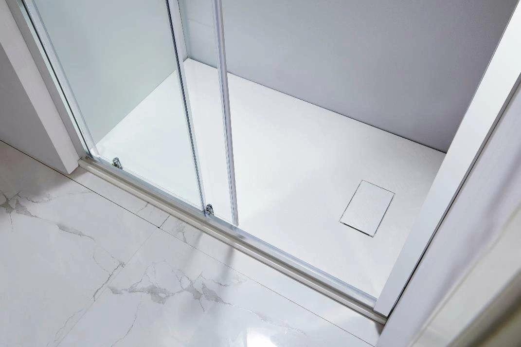 Duschwanne Duschmeister Sano 558 Mineralguss Weiß 120x90 Cm Steinoptik – Bild 4