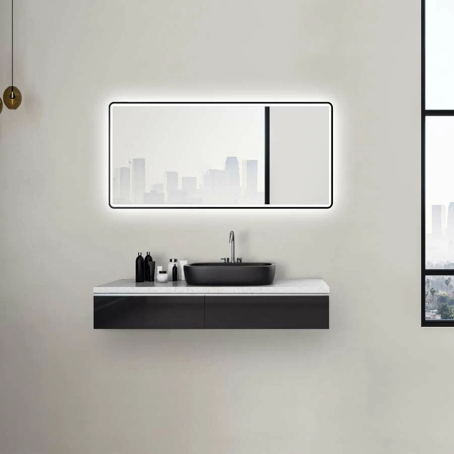 Duschmeister Leuchtspiegel Royalux TBM 120 X 70 Cm Black – Bild 3